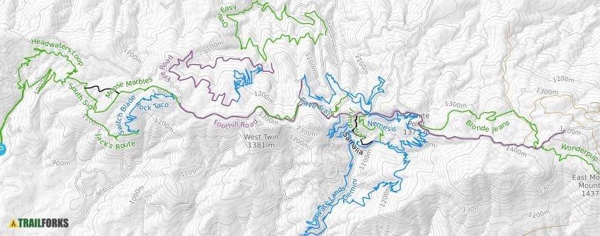 地図モスクワの登山道