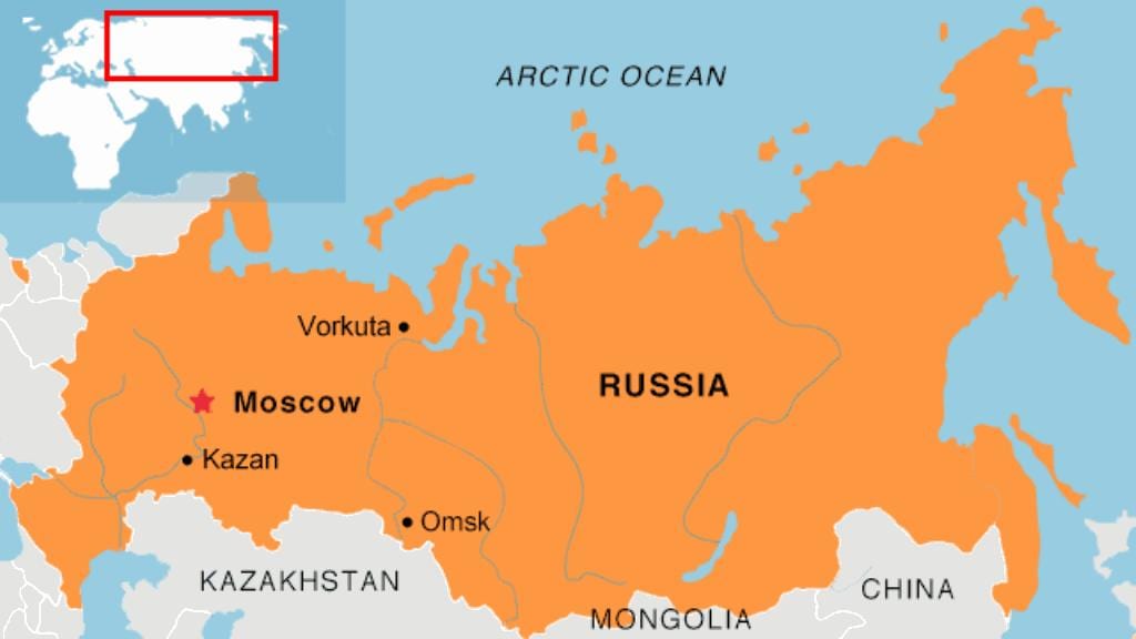 モスクワの地図