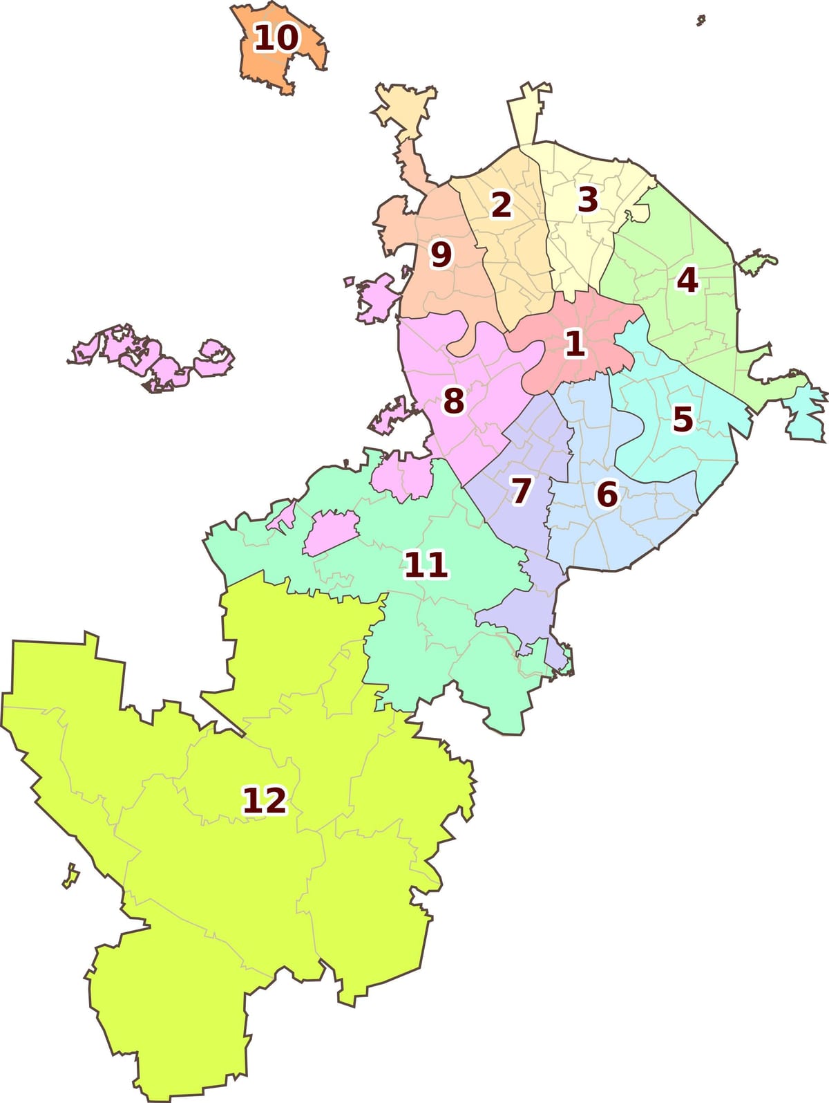 Moskva辺地図