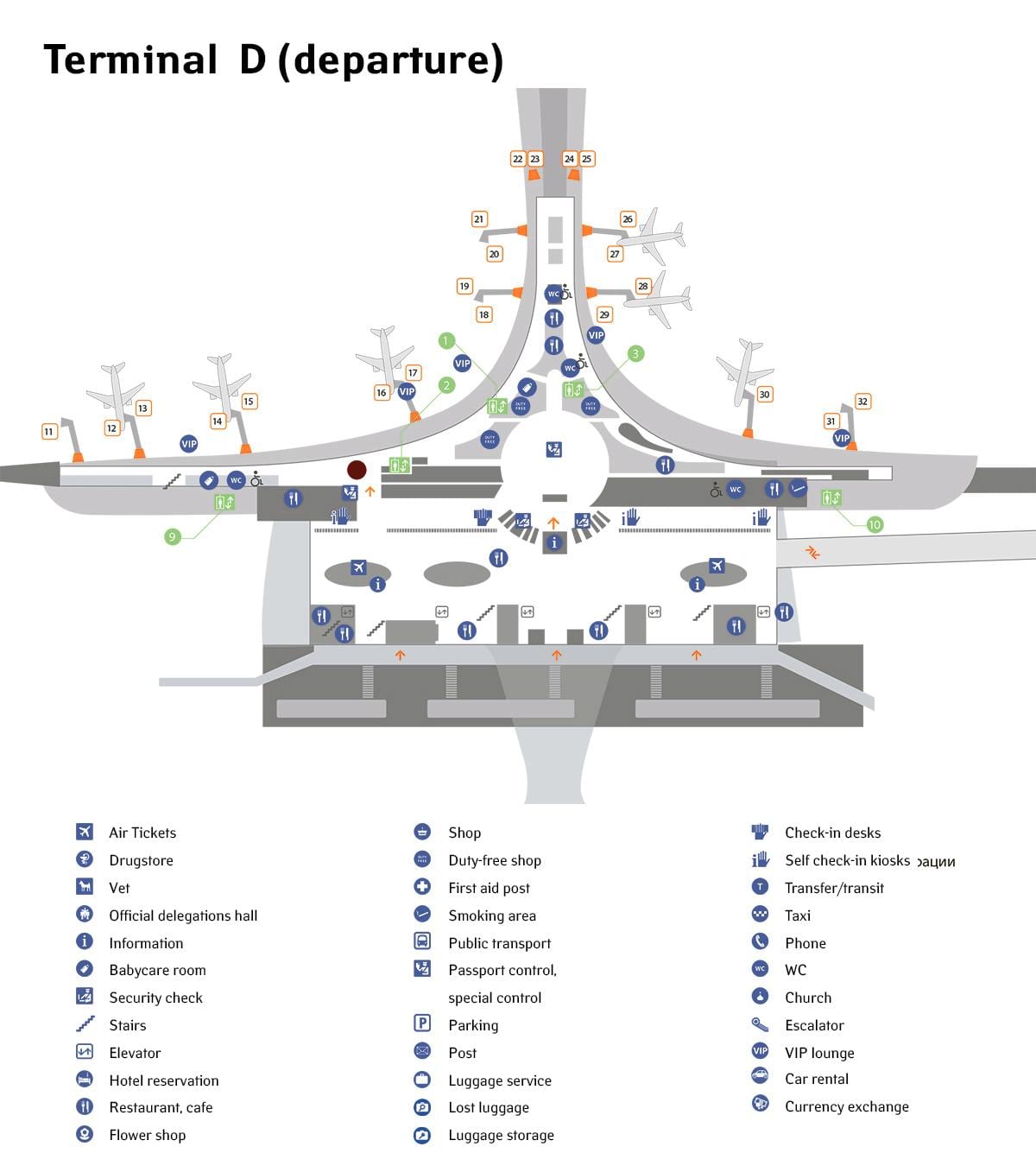 Sheremetyevo歳空港ターミナルd