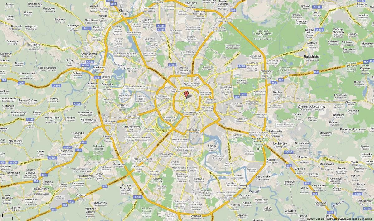 Moskva高速道路地図
