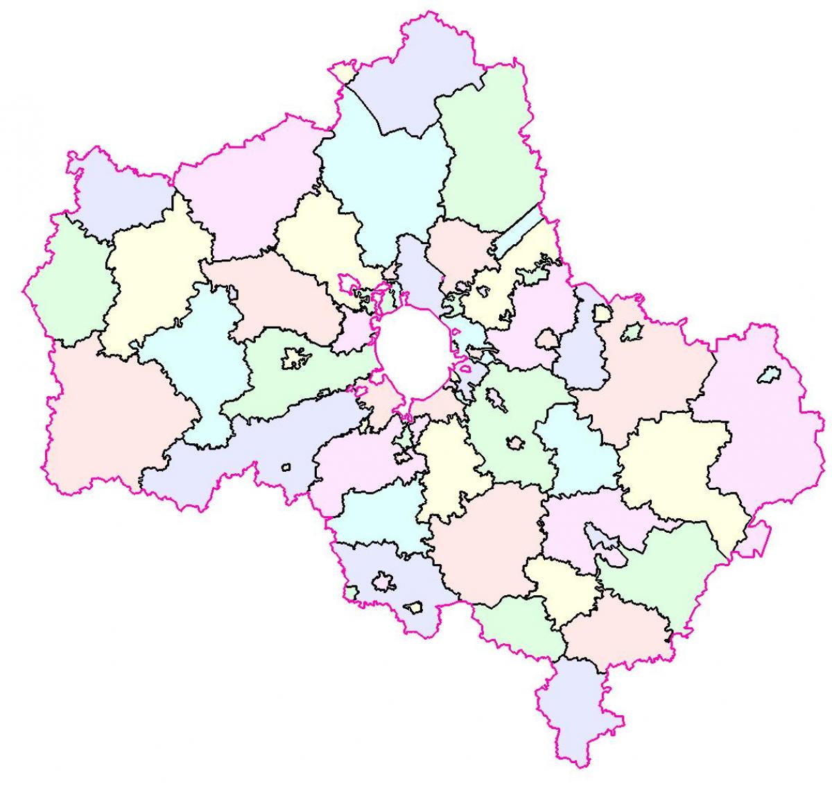 Moskva地域地図