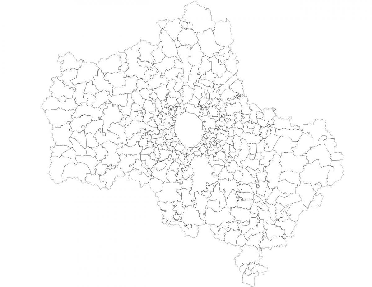 Moskva市町村の地図