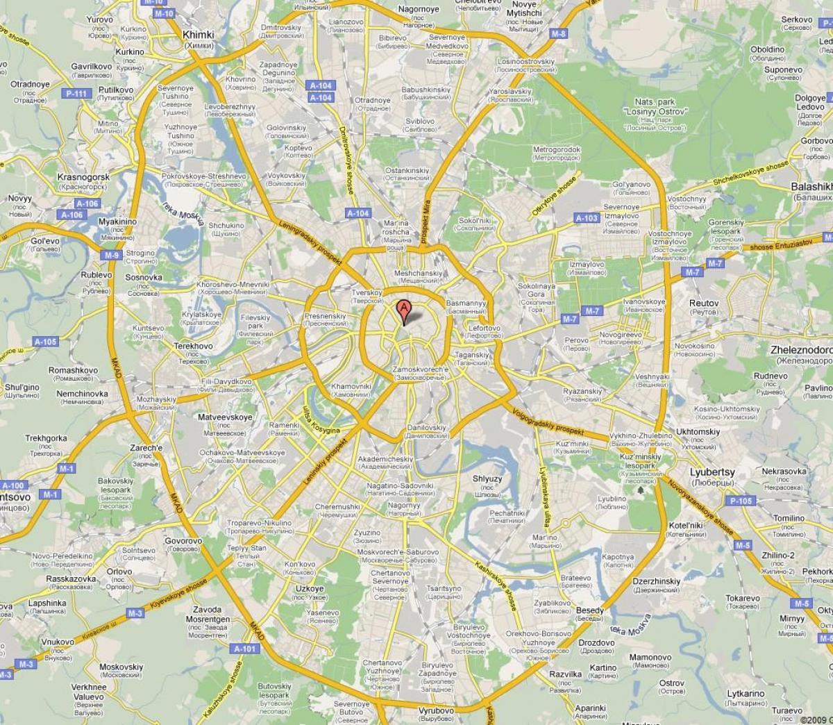 Moskva郊外地図