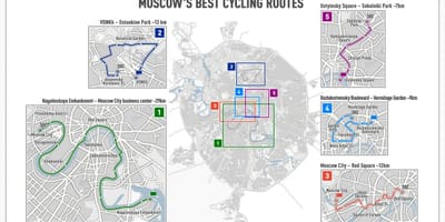 Moskvaバイクの地図