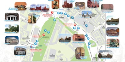 モスクワ旅行地図