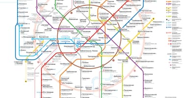 地下鉄モスクワの地図