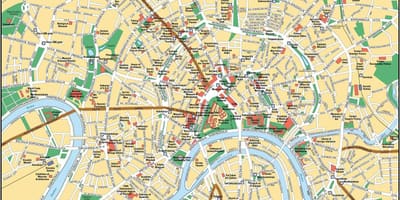 モスクワの地図
