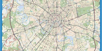 Moskva地形図