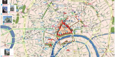モスクワの魅力を地図