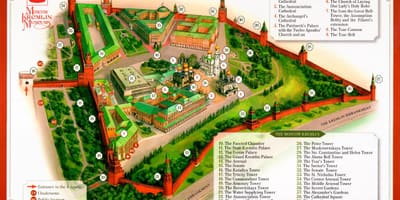 モスクワクレムリンの地図