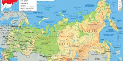ロシアモスクワの地図