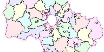 Moskva地域地図