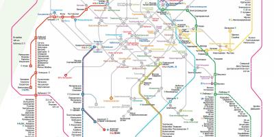 地図Moskva電車