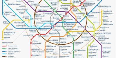 メトロモスクワの地図