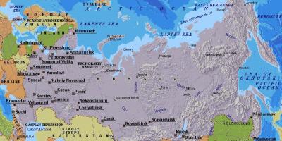 地図のモスクワロシア