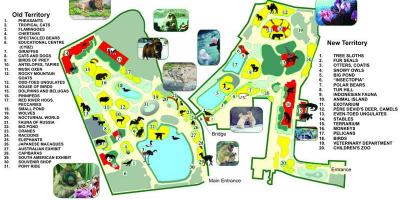 地図のモスクワ動物園
