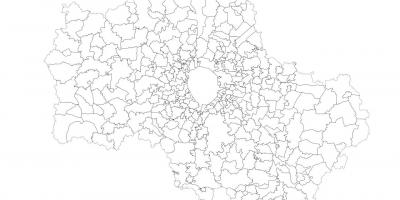 Moskva市町村の地図